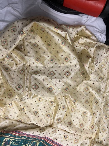 Cotton half silk saree - cotton,
