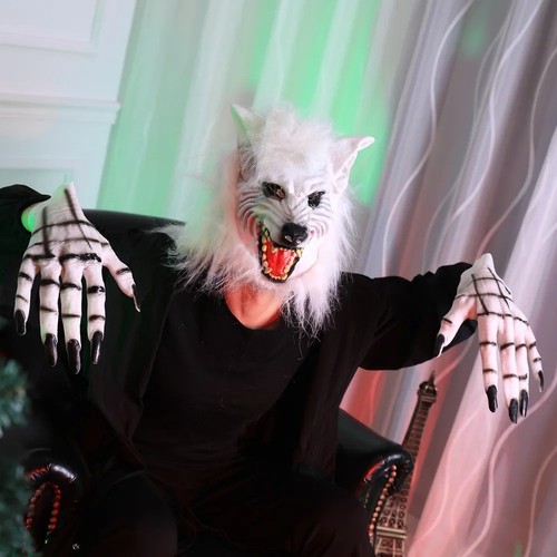 Wolf mask claws glove - mask,