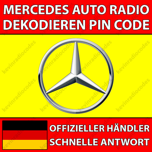 Mercedes radio decoding pin - decoding,
