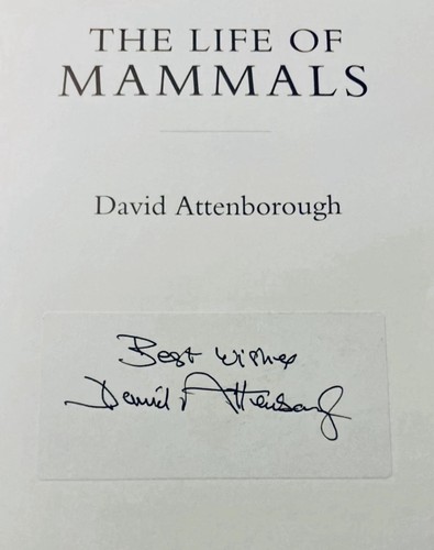 Life mammals 2002 signed - of,