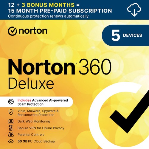 Norton 360 deluxe 2026 - 2026, 5