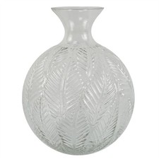 26cm Clear Fern Print Glass
