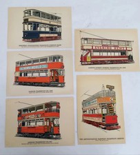 Vintage Tram Large Postcard