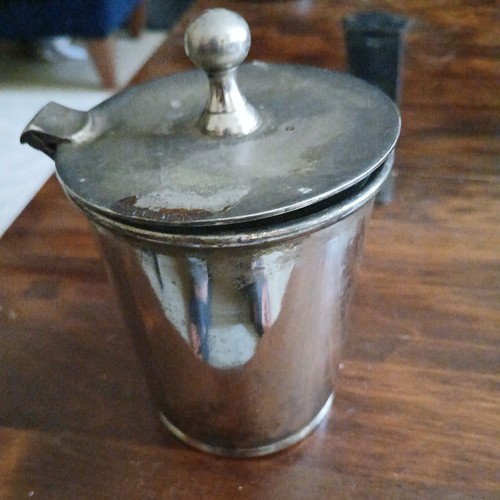 Silver plate antique patina - plate,