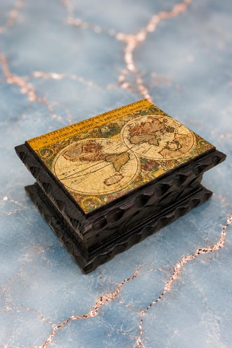 Vtg spanish carved wooden - vtg,