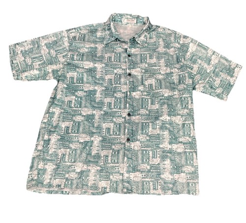 Vtg thai silk apple shirt - thai,