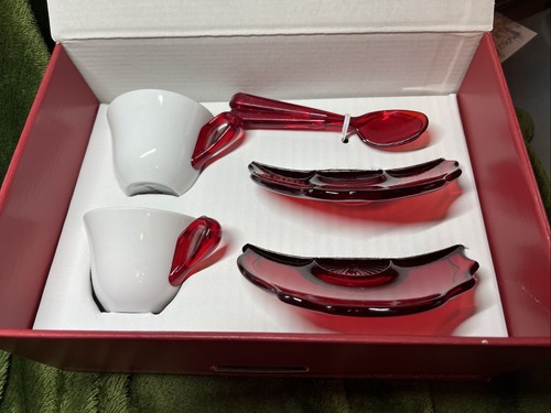 Guzzini espresso cups saucers - guzzini,
