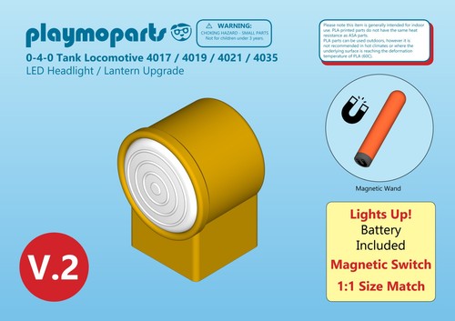 Playmobil train led headlight - playmobil,