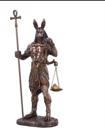 Anubis bronze figurine nemesis - anubis,