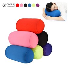 Roll Pillow-Home Seat Head Rest Neck Support Travel Micro Mini Microbead Cushion