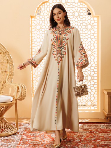Dubai embroidery abaya - embroidery,
