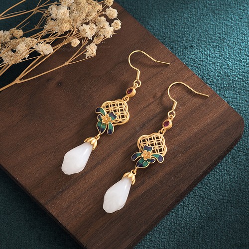 Earrings tassel dangle imitate - earrings,