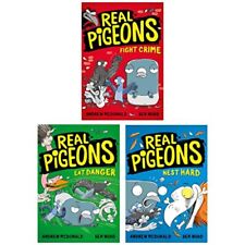 Real Pigeons Series Children Collection 3 Books Set By Andrew  | Andrew McDonald