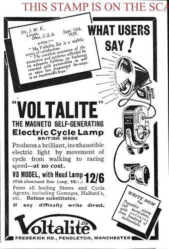 1930s advert voltalite magneto - advert,