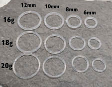 PAIR Bioflex Hoop Earring Retainer - piercing retainer, 16g, 18g, 20g,