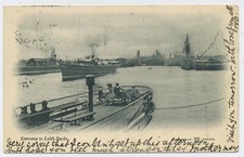 The Entrance to Leith Docks Edinburgh Vintage Postcard F12