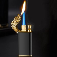 Dragon Torch Jet Lighter  Refillable Double Flame Gas Butane – Cool Gift for Men