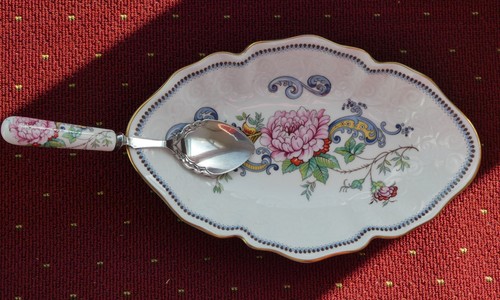 Vintage jam spoon floral - vintage,