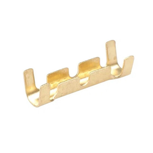 Brass crimp terminal shaped - brass,