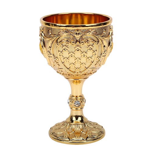 Metal wine goblet vintage - goblet,