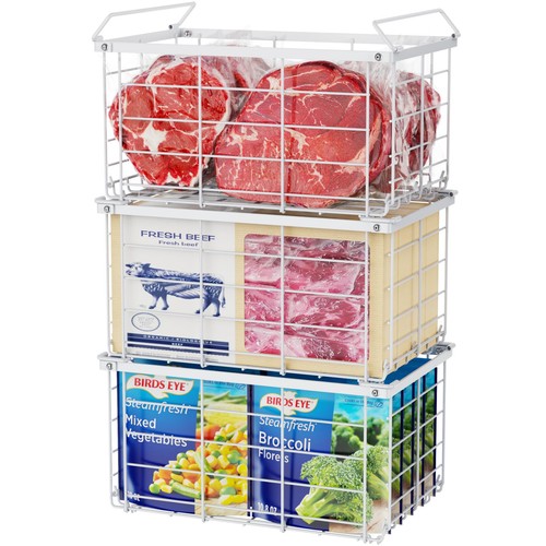 Deep freezer organizer bins - freezer,