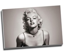 Marilyn Monroe Vintage Black & White Canvas Print Wall Art 30x20" A1