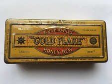 C1920s VINTAGE W.D&H.O.WILLS’ “GOLD FLAKE” HONEY DEW CIGARETTES TIN(EMPTY)
