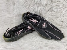 SPEEDO Black Pink Womens Pool Shoes Water Socks Size US 8