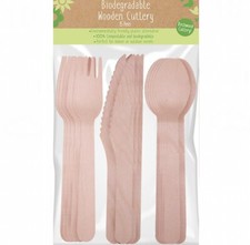 Wooden Cutlery Set 15 piece