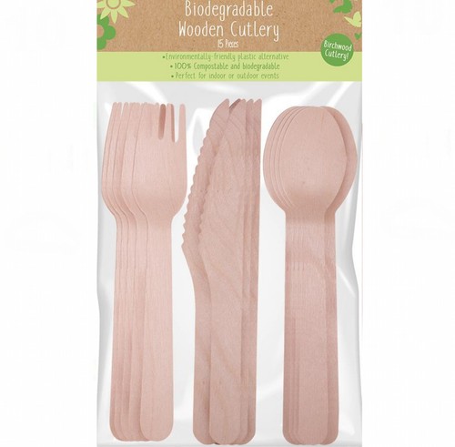 Wooden cutlery set piece - cutlery,