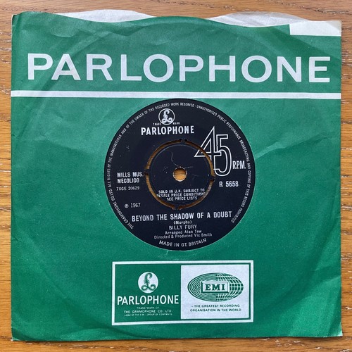 Billy fury beyond the shadow - "beyond,