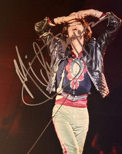 Mick jagger signed rolling - jagger,