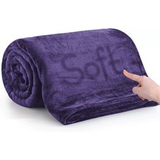 Faux Fur Fleece Throw Soft