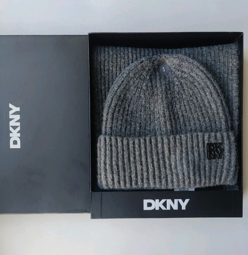 Dkny hat scarf set grey - dkny,