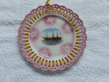 VINTAGE RIBBON PLATE HMS VICTORY
