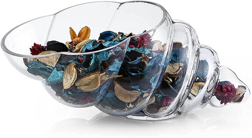 Inch glass shell vase - 11-inch,