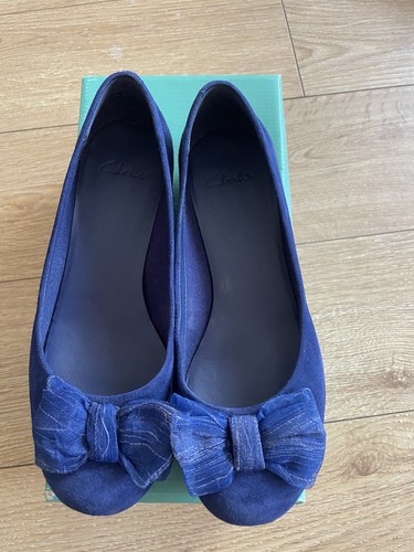 Clarks blue shoes ballet size - clarks,