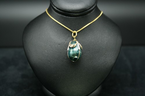 Faberge egg pendant enamel - faberge,