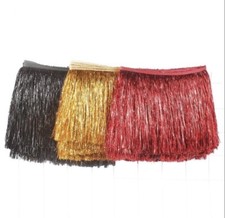Tassel Fringe / Tassel Fringing Trim Tinsel Lametta Material 20cm 8" 16 colours