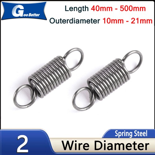 Tension spring 2mm wire dia - tension,