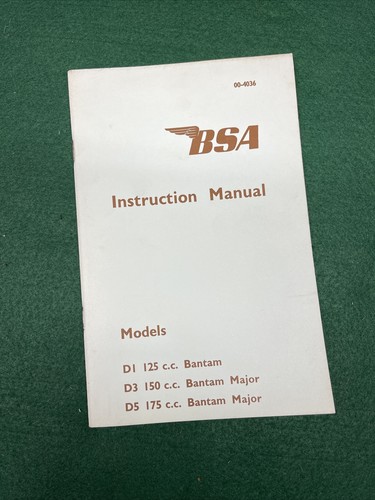 Bsa bantam 125 - bsa, d1