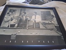 THE RAT PACK CARTOON POSTER SNOOKER VINTAGE POOL A3 A4 SIZE