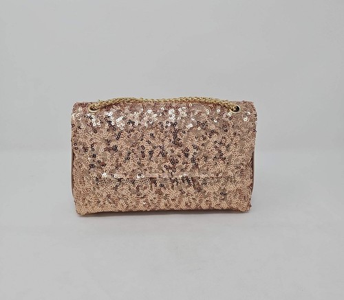 Rose gold sequin glitter - gold,