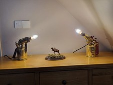 Steam Punk Blowlamps Converted to Light Lamp Ideal Man Cave Home Bar.
