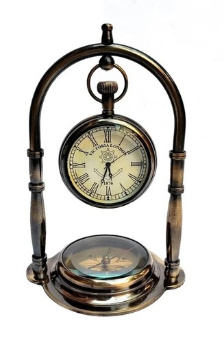 Nautical ship table clock - ship,