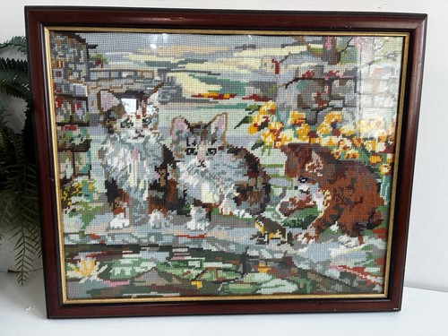 Completed vintage tapestry - vintage,