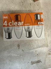 HOMEBASE CLEAR CANDLE BULB 60W