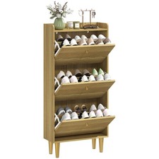 HOMCOM Narrow Shoe Cabinet