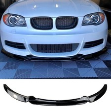 UK For BMW 1 Series E82 E88 07-13 M Performance Front Bumper Splitter Lip Black