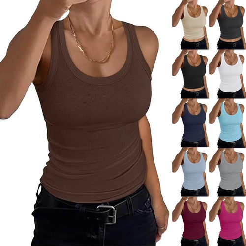 Women sleeveless ribbed - women,